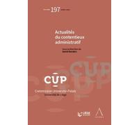 Actualités du contentieux administratif 2020 - David Renders - Anthemis - broché - Etude