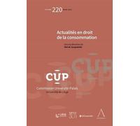 Actualités en droit de la consommation - Hervé Jacquemin - Anthemis - broché - Etude