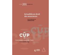 Actualités en droit des assurances - Catherine Paris - Anthemis - broché - Etude