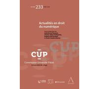 Actualités en droit du numérique - Charles-Albert Helleputte - Anthemis - broché - Etude