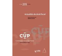 Actualités en droit fiscal - Sabrina Scarna - Anthemis - broché - Etude
