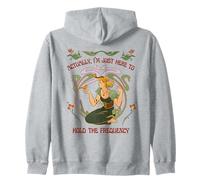 « Actually, I'm Just Here to Hold The Frequency » Boho Energy Sweat à Capuche