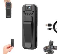 Actualous Body Camera, Actualous Hd 1080p Rechargeable Mini Body Camera, with Night Vison&Rotating Lens, Body Cameras with Audio and Video Recording, for Indoor, Outdoor, Traveling, Sport (No Card)