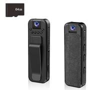 Actualous Body Camera, HD 1080p Rechargeable Mini Body Camera ,Portable BodyCam with Night Vision Police, Wearable Audio Video Recorder for Outdoor, Travel, Law Enforcement (Standard Model,64G)