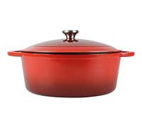 Actuel Cocotte Ovale Induction Fonte d'acier émaillée 4 litres - L 27 x 21cm H 11,5cm