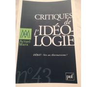 Actuel Marx, N°43, Critique De L'ideologie