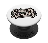 Actuellement en Spirale Cottagecore Wildflower Anxious Cute Boho PopSockets PopGrip Adhésif