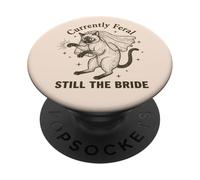 Actuellement Feral Still The Bride Bachelorette Cat PopSockets PopGrip Adhésif