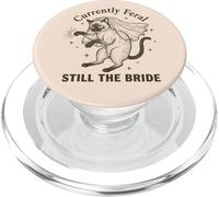 Actuellement Feral Still The Bride Bachelorette Cat PopSockets PopGrip pour MagSafe