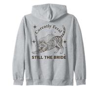 Actuellement Feral Still The Bride Bachelorette Cat Sweat à Capuche