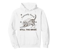 Actuellement Feral Still The Bride Bachelorette Cat Sweat à Capuche