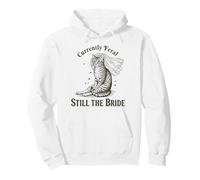 Actuellement Feral Still The Bride Funny Cat Wedding Sweat à Capuche