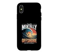 Actuellement Mentally Offshore Good Luck Reaching Me Surf Coque pour iPhone X/XS
