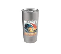 Actuellement Mentally Offshore Good Luck Reaching Me Surf Gobelet isotherme en acier inoxydable double paroi