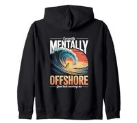 Actuellement Mentally Offshore Good Luck Reaching Me Surf Sweat à Capuche