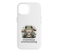 Actuellement trop Penser à la santé mentale du café Grenouille Coque pour iPhone 14