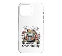 Actuellement trop Penser à la santé mentale du café Grenouille Coque pour iPhone 16 Pro Max