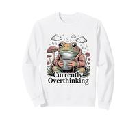 Actuellement trop Penser à la santé mentale du café Grenouille Sweatshirt