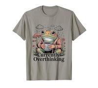 Actuellement trop Penser à la santé mentale du café Grenouille T-Shirt