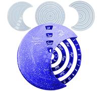 Actvty Moule en résine pour calendrier perpétuel, calendrier de la lune, 20,3 cm, moule en silicone époxy pour calendrier de Noël, calendrier de l'Avent à suspendre au mur