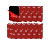 Acual 12 Pièces Autocollants Double Face Extra Forts Puissant Adhésif Colle Pastille 34 x 44 x 0.8 mm Fixation Murale sans Percer ni Clou ni Vis pour Decoration Maison Bureau