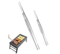 Acual 2 PCS Pince Cuisine 30 et 20 cm, Pince Cuisine Acier Inoxydable 304 Professionnel, Pointu Longue Pince de Cuisine, pour Cuisiner Griller et Cuire (Pointu*2)