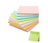 Acual 400 Pcs Marque Page Autocollant Bloc Note Sticker Gommettes Adhesif Pastel 76x76 mm pour Annotation Livre Revision Rigolo Journaling Parfait pour Bureautique Fournitures Scolaires