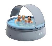 ACUASTORE Piscine ronde gonflable avec auvent amovible, 1,8 m, piscine pliable avec pompe à air automatique, pour jardin et extérieur (240 cm)