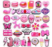 Acuiwer Charmes de Chaussure Croc Breloque pour Sabots Sandales Pins Croc Accessoires pour Filles et Garçons Cadeau Noël ou d'anniversaire