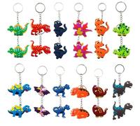 Acuiwer Porte-Clés Pour Enfants Lot De 24 Llavero estilo dinosaurio para Bolsos，Cadeaux D'anniversaire, Jouets Pour Pinata, Remplissage De Sacs Surprises Cadeaux