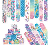 Acuiwer Slap Bracelet 24pcs Slap Bracelet à Claquer Sirène Slap Bandes pour Enfants Anniversaire Remplisseurs Cadeau Parti Favors Filles Garçons
