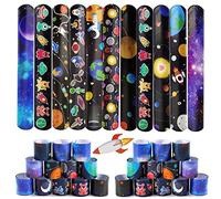 Acuiwer Slap Bracelet 30pcs Slap Bracelet à Claquer Espace Slap Bandes pour Enfants Anniversaire Remplisseurs Cadeau Parti Favors Filles Garçons