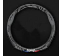 ACUMLS Couvre Volant Voiture, pour Mitsubishi L200 Single Cab Housse de Volant Antidérapant Respirant Protege Volant Accessoires Auto Decoration Interieur,A
