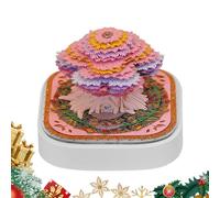 Acunny Bloc-notes 3D - Calendrier sculpture en papier | Bloc à détacher pour bureau, pour écrire, planifier le bureau, apprendre, décoration