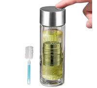 Acunny Bouteille à thé - Filtre à thé portable 400 ml - Gourde résistante à la chaleur à double paroi avec couvercle magnétique pour le sport, les voyages, l'école, le bureau, le fitness