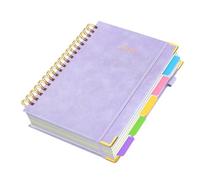 Acunny Cahiers scolaires - Format A5 - Avec intercalaire amovible - 300 pages - Bloc-notes pour élèves, enseignants, réunion, collège, étude, notes d'école, maison