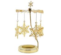 Acunny Carousel à Bougies | Carrousel Tournant Doré de Noël avec Éclairage Rotatif | Décoration d'Intérieur pour Méditation Entrée Bureau Salon Étagère Fête Saint-Valentin Cuisine Mariage