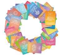 Acunny Cartes de gratitude, 50 cartes d'affirmations positives - Outils de méditation pour soulager le stress chez les femmes, les adolescents et les familles, favoriser la positivité et la confiance