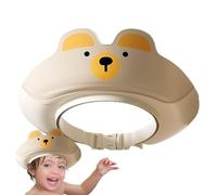 Acunny Casquettes de douche pour les tout-petits, chapeau de douche pour tout-petit | Visor de shampooing en forme d'ours de dessin animé pour les,Caps de bain de protection de l'oreille réglable