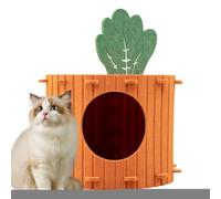 Acunny Cave pour chats - Maison semi-fermée démontable, lits en forme de carotte - Pour la maison, l'intérieur, dormir, se reposer les animaux de petite et moyenne taille et les chiens