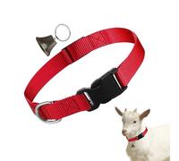 Acunny Colliers pour Chèvres avec Clochettes,Harnais Réglable en Nylon avec Clochette - Cloche Sonore Antiperte pour Pâturage - Accessoires d'Élevage pour Moutons, Vaches et Chèvres Domestiques