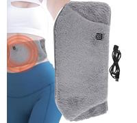 Acunny Coussin Chauffant Portable - Ceinture Chauffante À 3 Niveaux Avec Poches Pour Mains,Ceinture Chauffante Alimentée Par USB,Pour Femmes Filles Mères Menstruations Dos Ventre