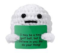 Acunny Crochet de soutien positif, crochet tendre avec cartes motivantes, jouets émotionnels faits à la main pour Pâques, bureau, résidence, Noël, mères, remise de diplôme, anniversaire, école