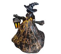 Acunny Décoration de sorcière pour Halloween - Panneau décoratif pour table centrale de maison | Décoration lumineuse de sorcière résistante aux UV pour bureau, porche, fenêtre, centre de table