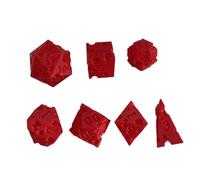 Acunny Dés De Jeu | 7 Pièces Dés Fromage | Jouet Interactif Impression 3D pour Apprentissage Mathématiques Jeu de Rôle Prise de Décision Fête Voyage Salle de Classe