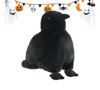 Acunny Doudou décoratif animal, 15 cm, doudou gothique, doux, pour à partir de 3 ans, décoration d'intérieur pour table, voiture, chambre d'enfant, salon, fête d'Halloween