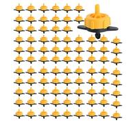 Acunny Émetteurs d'irrigation goutte à goutte, arroseur avec émetteur, compte-gouttes anti-bourrage réglables avec flux réglable 2L/4L/8L pour agriculture, cours, intérieurs, gazon et jardins