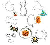 Acunny Emporte-pièces de vacances - Coupe-s de Noël mignon d'Halloween | s drôles Fondant Moules de cuisson Cake Topper Outils de décoration pour les faveurs de fête