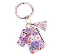 Acunny Étui pour cartes de crédit avec motif floral, étui pour carte d'identité, multi-usages, étui pour cartes de voyage mignon, petit étui pour cartes de crédit, étui pour cartes de crédit, mince,