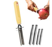 Acunny Extracteur de noyaux en acier inoxydable pour poivrons rouges, outil réglable pour cerises, baies, poires, jetons de dattes rouges